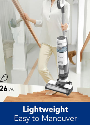 Tineco Floor ONE i5 Stretch Wet Dry Vacuum Cleaner, Vacuum & Mop in One Step, 20kpa Powerful Suction, 180° Lay-Flat Design, Anti-Tangle Design, Dual-Sided Edge Cleaning, Up to 30* Minutes Runtime