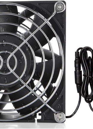 Pano-Mounts 9238ACIP1PACKC 92 x 38 mm Moisture-Proof Small Computer Muffin Exhaust Vent Fan Black