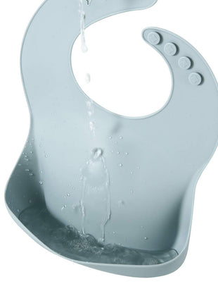 PandaEar Set of 3 Silicone Baby Bibs Waterproof, Soft, Unisex, 10-72 Months (Brown/Blue/Green)