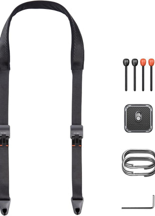 PGYTECH 1.8 inch Wide Camera Shoulder Strap with Quick Release Plate Wide Camera Neck Straps Long for Photographers Adjustable for DSLR SLR (Night Black)