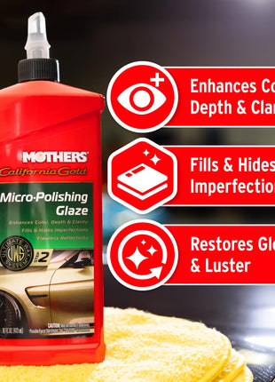 Mothers California Gold Micro-Polishing Glaze, 16 oz. (08100)