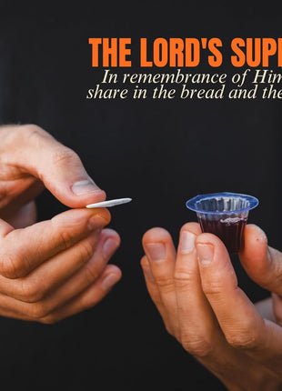 Pre Packaged Traditional Communion Cups | Box of 500 with Juice and Wafer