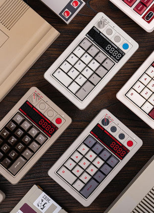 8BitDo Retro 18 Mechanical Numpad, Supports Calculator Mode, Bluetooth/2.4G/Wired Numpad for Windows and Android - N Edition