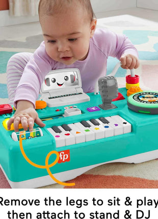 Fisher-Price Baby & Toddler Toy Laugh & Learn DJ Table, Educational Musical Activity Center for Developmental Play Infants Ages 6+ Months