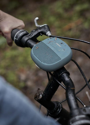 Bose SoundLink Micro Bluetooth Speaker: Small Portable Waterproof Speaker with Microphone, Stone Blue