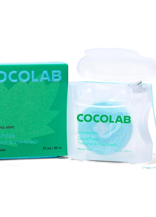Cocofloss Expanding Woven Dental Floss by COCOLAB, Mint Scent, 1-Pack | Dentist-designed, 500+ interwoven fibers, coconut oil infused, cruelty-free & vegan, adults & kids daily oral care