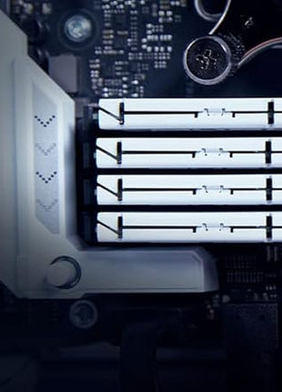 Kingston FURY Beast White 128GB (4x32GB) 5200MT/s CL40 DDR5 XMP DIMM | Overclocking | Intel XMP 3.0 | Kit of 4 | KF552C40BWK4-128