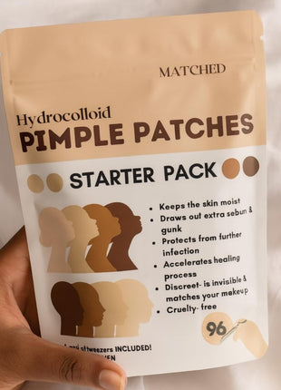 Hydrocolloid Pimple Patches -(3 Sizes,72-Count, 1 Pack) Truly Invisible Pimple Patches for Acne treatment- - Acne patches that match your skin tone and to wear under makeup (Starter Pack)