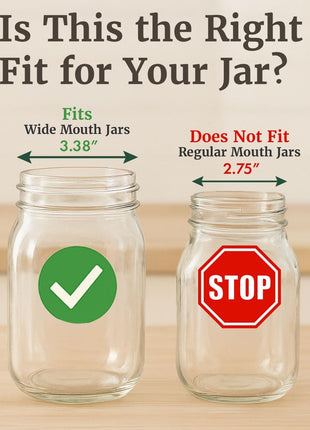 Elementi Glass Fermentation Weight Set of 4   Easy Grip Fermenting Weights, Perfect Fit for Wide Mouth Mason Jars, Durable Soda Lime Glass for Sauerkraut, Kimchi & More   Pickling & Canning Weights