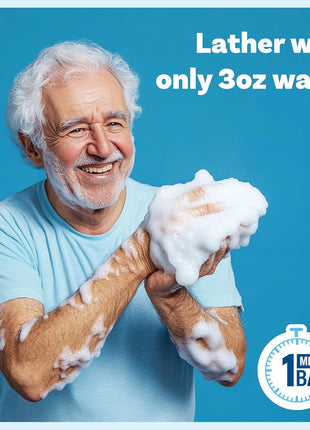Scrubzz Disposable Rinse Free Bathing Wipes - 25 Pack - All-in-1 Single Use Shower Wipes, Simply Dampen, Lather, and Dry Without Shampoo or Rinsing