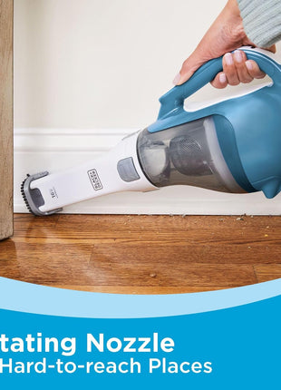 Black+Decker, Dustbuster AdvancedClean Handheld Vacuum Cordless, Compact Home and Car Vacuum with Crevice Tool, Rotating Nozzle and Charging Station