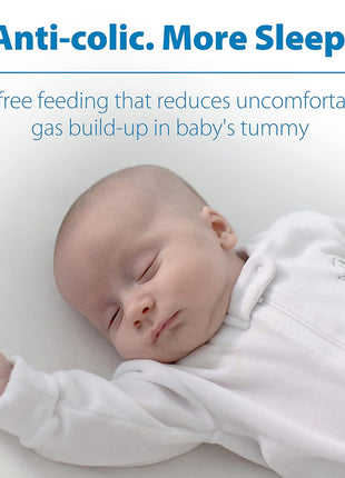Dr. Brown's Natural Flow Anti-Colic Options+ Narrow Baby Bottle, 8 oz/250 mL, with Level 1 Slow Flow Nipples, 0m+, 4 Pack