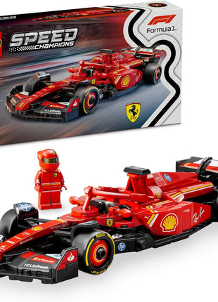 LEGO Speed Champions Ferrari SF-24 F1 Race Car Toys - Building Sets for Kids, Boys & Girls, Ages 10+ - Ferrari F1 Model Car Kits for Display or Play - Gift Ideas for Birthdays and Fans - 77242