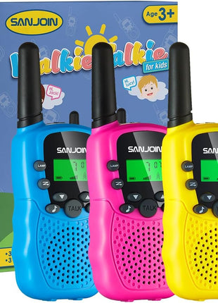 Walkie Talkies for Kids Games Outdoor Toys for 3-12 Year Old Boys Girls, 3 Miles Long Range Walkie Talkie to Camping Hiking, 4 Year Old Girl Birthday Gifts for 3 4 5 6 7 8 9 Year Old Boy Girl Gift