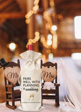Wine Bag Wedding Gift for Mr and Mrs   Engagement Gift J14
