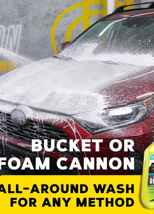 Meguiar's Hybrid Ceramic Wash & Wax - Sophisticated Car Wash Gently Cleans and Adds Shine and Slickness While Boosting Paint with Hybrid Ceramic Wax and Extreme Water Beading - 48oz