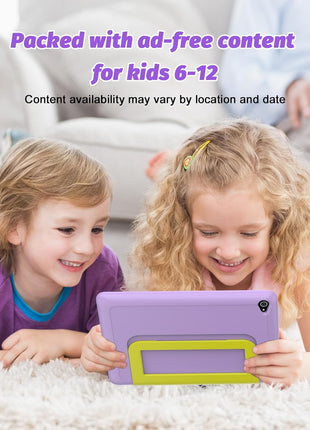 URAO Kids Tablet, Android 15 Tablet for Kids 10 inch Octa-Core with Case, 20GB RAM 64GB ROM 1TB TF Card Expandable for Toddler Children, Parental Control, Dual Camera, WiFi,Gift