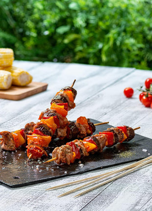 GUSTO [12 Inch - 100 Count] Bamboo Skewers for Shish Kabob, Grilling, Fruits, Appetizers, and Cocktails (Formerly Comfy Package)