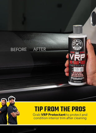Chemical Guys Total Interior Cleaner & Protectant – Chemical Guys Interior Cleaner, Cleans & Protects Leather, Vinyl, Plastic, Rubber, Glass with a Streak-Free Finish — Cars, Trucks, SUVs, RVs, 32 oz