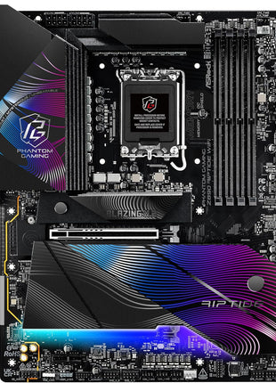 ASRock Intel Core Ultra Phantom Gaming Z890 Riptide WiFi 7 ATX Motherboard DDR5 9066 MHz 256 GB LGA1851 RL-ILM M.2 PCIe 5.0
