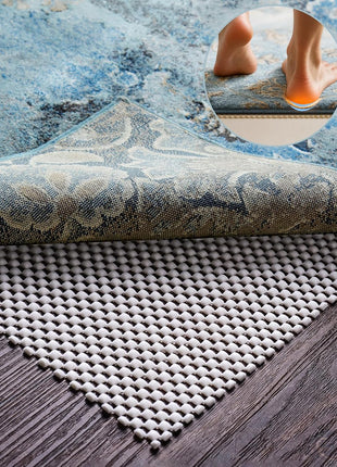 Veken Rug Gripper Pad for Hardwood Floors, Thick Cushion Non Slip Rug Pads for Area Rugs, Rug Grippers for Tile Floors, Under Carpet Anti Skid Mat, Keep Your Rugs Safe and in Place, 2x3 Ft