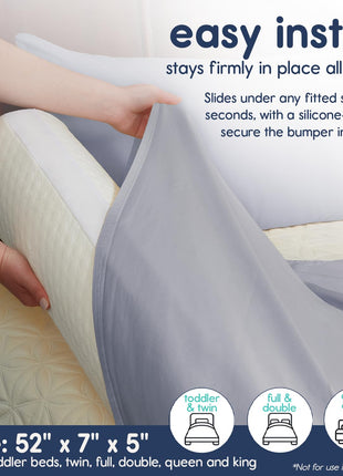 Hiccapop 1-Pack, Foam Bed Bumper for Toddlers, Foam Bed Rail for Toddlers