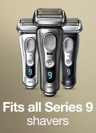 Braun Shaver Head Replacement Part 94M Silver, Compatible with Series 9 Pro and Series 9 Electric Razors for Men
