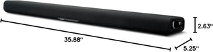 Yamaha SR-B30A Sound bar with Built-in Subwoofers, Dolby Atmos Sound bar for TV, Home Theater Sound System for TV, Bluetooth, Black | Dolby Atmos with dual built-in subwoofers and Bluetooth for movies, music and gaming