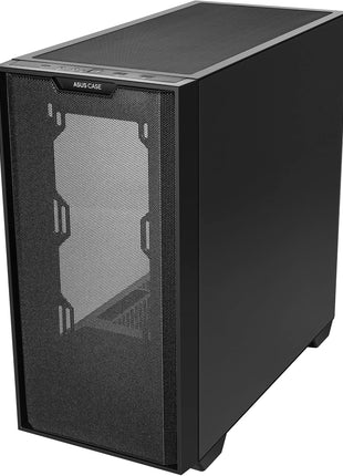 ASUS A21 Black Micro ATX PC Case Supports BTF Hidden Connector Technology, Graphics Cards up to 380mm, 360mm Coolers, & ATX PSUs, Includes Porous Front-Panel mesh, 2 Year Warranty