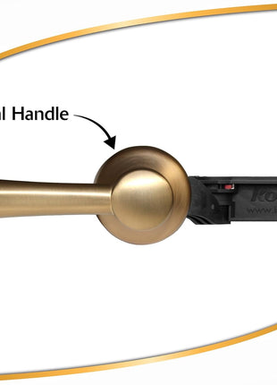 Korky 6094BP StrongARM Tank Lever, Universal to Fit Front Angled Side Left and Right Mount Toilets, Brushed Gold, Simple Style