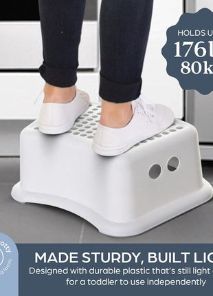 Dreambaby Step Stool for Kids - Non-Slip Base and Contoured Design for Toilet Potty Training and Sink Use