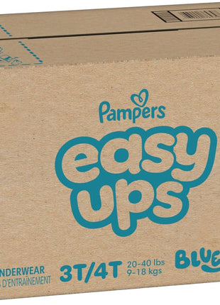 Pampers Training Pants - Easy Ups Boys & Girls Bluey - Size 3T-4T, 124 Count, Children's Potty Underwear (Packaging May Vary)