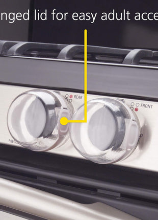 Safety 1st Child Proof Stove Knob Covers, Clear View Stove Knob Safety Covers (Set of 5)