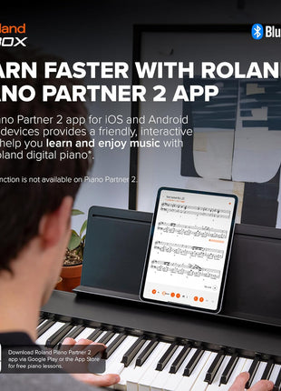 Roland FP 30x | Slim & Stylish 88 Note Digital Piano | Rich Tone & Authentic Ivory Feel | Built In Powerful Amplifier & Stereo Speakers | Onboard Sounds | Black