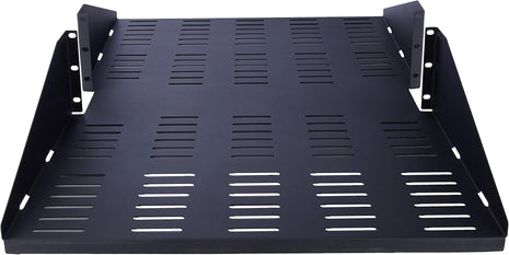RackSolutions 3U 2Post Center Mount Shelf 29in (D) (Flanged Down, Vented)