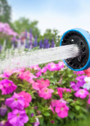 INNAV8 Garden Hose Nozzle Heavy Duty - Features 10 Spray Patterns, THUMB CONTROL On Off Valve Hose Sprayer Nozzle for Easy Water Control - Outdoor Water Hose Nozzle Head Attachment