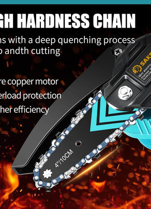 Saker Mini Chainsaw,Portable Electric Chainsaws Cordless,Handheld Chain Saw Pruning Shears Chain Saws for Tree Branches,Courtyard,Household and Garden,Gifts for Men Dad Husband Women