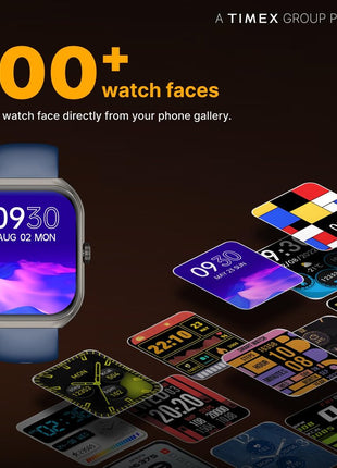 TIMEX Smart Progen 1.95 inch (4.95 cm) Curved AMOLED Display with Functional Crown and BT Calling Smartwatch for Unisex - TWTXW803T