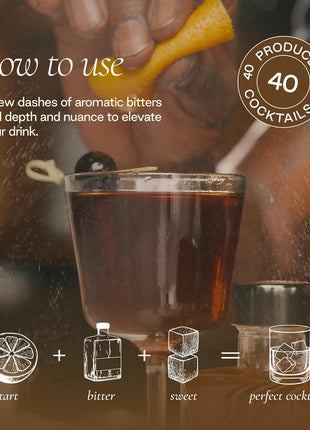 Strongwater Black Walnut Bitters (40 Servings) - Rich, Nutty Walnut Bitters to Pair with a Manhattan, Coffee, or Use for Old Fashioned - 3oz, 1 Pack
