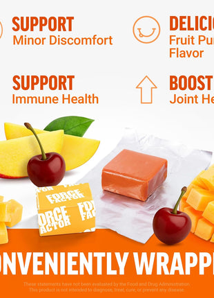 Force Factor Better Turmeric Maximum Joint Support | 1075mg Curcumin with Ginger, Supports Mobility, Flexibility & Comfort, Fruit Punch, 120 Soft Chews, 2-Pack