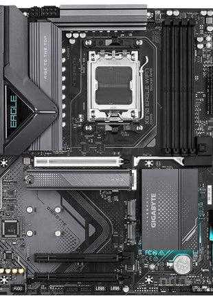 GIGABYTE X870 Eagle WIFI7 AMD AM5 LGA 1718 Motherboard, ATX, DDR5, 4X M.2, PCIe 5.0, USB4, WIFI7, 2.5GbE LAN, EZ-Latch, 5-Year Warranty