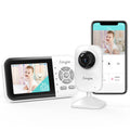 Simyke Upgrade Video Baby Monitor,WiFi Baby Camera,2.8inch Display and App Control,1200ft Long Range,2 Way Talk,Auto Night Vision,Sound Alert,VOX,Temperature Sensor 5 Lullabies Feeding Remind,Home Use