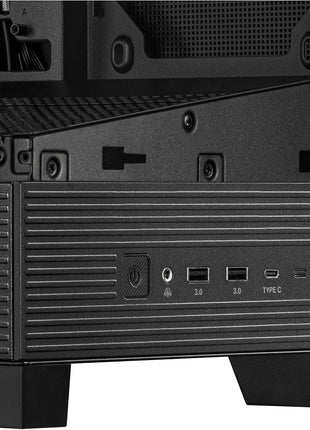 ASUS A31 Black ATX Mid-Tower Gaming Case, Dual Tempered Glass, Frameless, BTF Hidden Connectors, 360 AIO Support, Angled Base, ARGB, Optimized Airflow, Seamless Cable Management, 2 Year Warranty