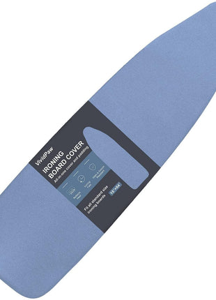 VividPaw Ironing Board Cover and Pad, Standard Size 15x54, Thick Padding | Elastic Edge, Silicone Coated, Scorch Resistant, Adjustable Fastener, Heavy Duty Padded Iron Board Covers (Blue)