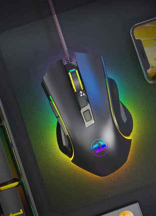 Redragon M602 Gaming Mouse, Ergonomic RGB Gaming Mouse Wired with 7200 Adjustable DPI, 9 Programmable Buttons, Professional Software for Gamer Office [Black]