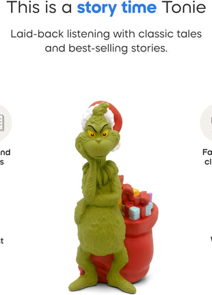 Tonies The Grinch Audio Toy Figurine from How The Grinch Stole Christmas by Dr. Seuss