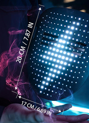 MOYACA Led Mask with Gesture Sensing, Light up mask with 50 Pattern Display for Men/Women LED Halloween Mask for Costume Cosplay Party Indoor and Outdoor