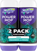 Swiffer PowerMop Floor Cleaning Solution with Unstopables Fresh Scent, PowerMop Refills, Floor Cleaner for Mopping, 25.3 fl oz, 2 Pack