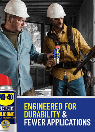 WD-40 Specialist Silicone Lubricant with SMART STRAW SPRAYS 2 WAYS, 11 OZ