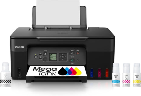 Canon MegaTank G3270 All-in-One Wireless Inkjet Printer, Home Use, Print, Scan and Copy | Includes ink bottles, print heads and power cord for printing, scanning and copying